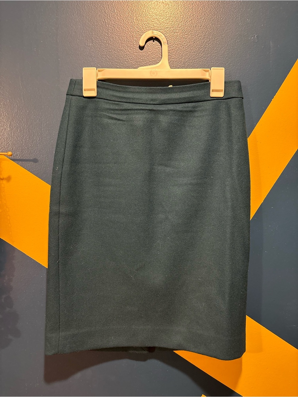 J. Crew Teal Wool Pencil Skirt NWOT